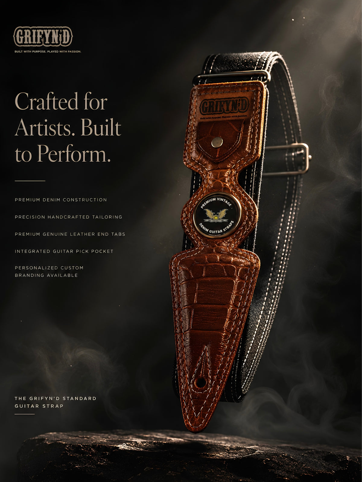 Grifyn'd Standard Guitar Strap