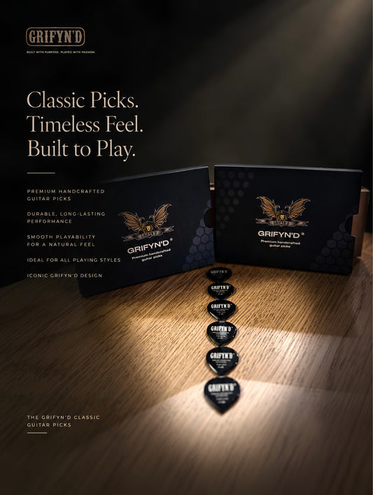 Grifyn'd Premium Handcrafted Guitar Picks (Classic series)