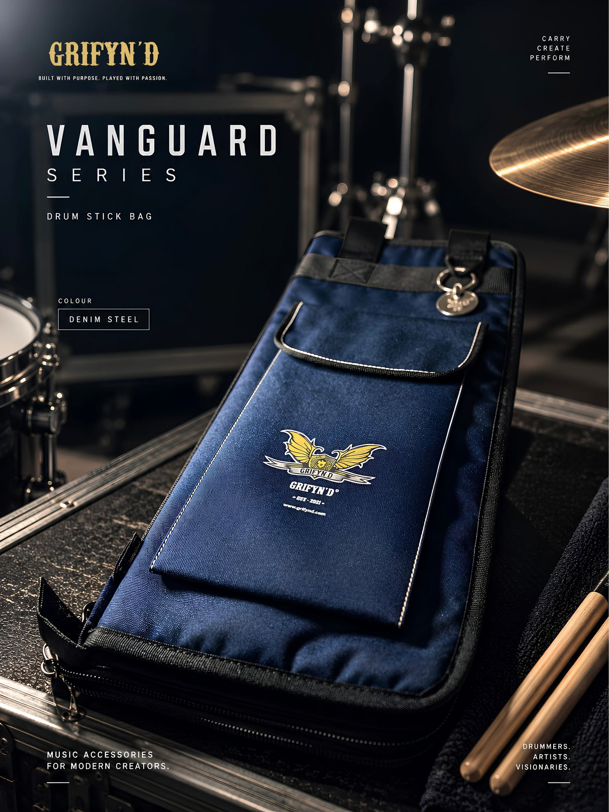 Grifyn'd Drummer's Utility Bag - Vanguard series