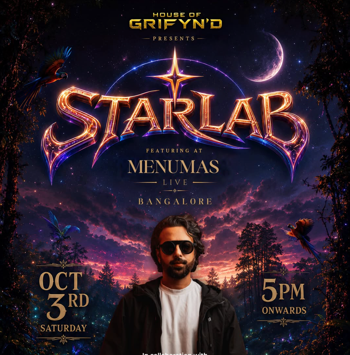 Menumas feat. Starlab Live | 3rd Oct | Bangalore